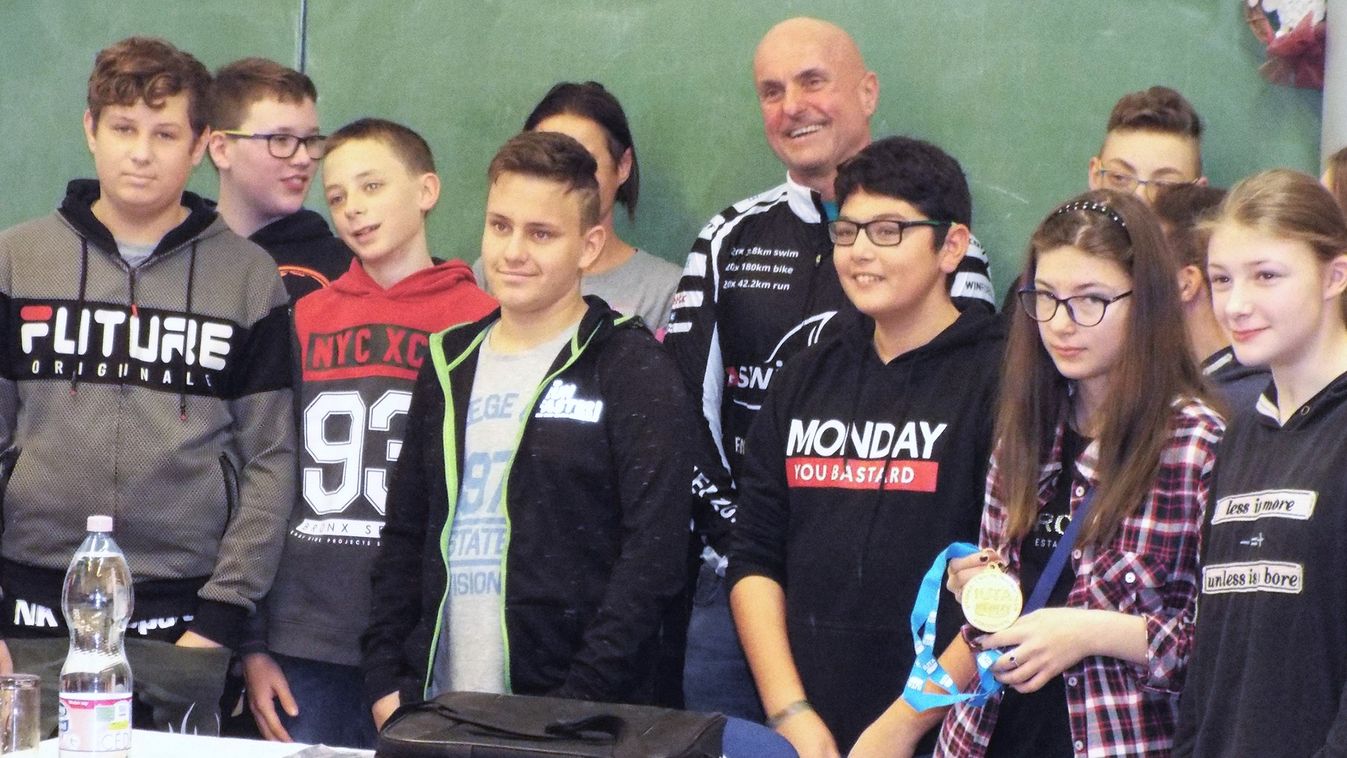 Volt iskolájában tett látogatást a sportoló, Szabó Zoltán