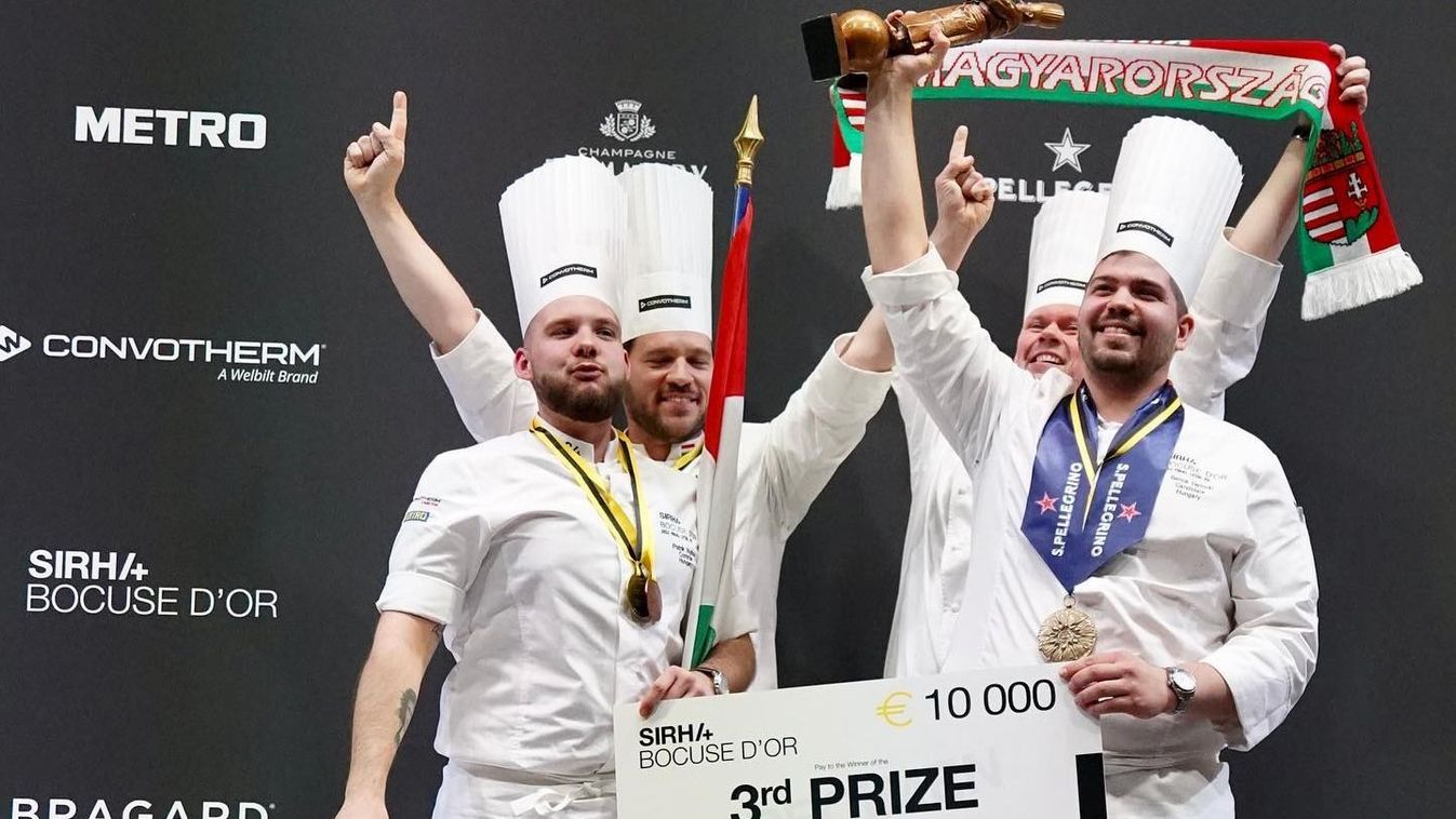 Bronzérmes lett a magyar csapat a Bocuse d'Or világdöntőjén