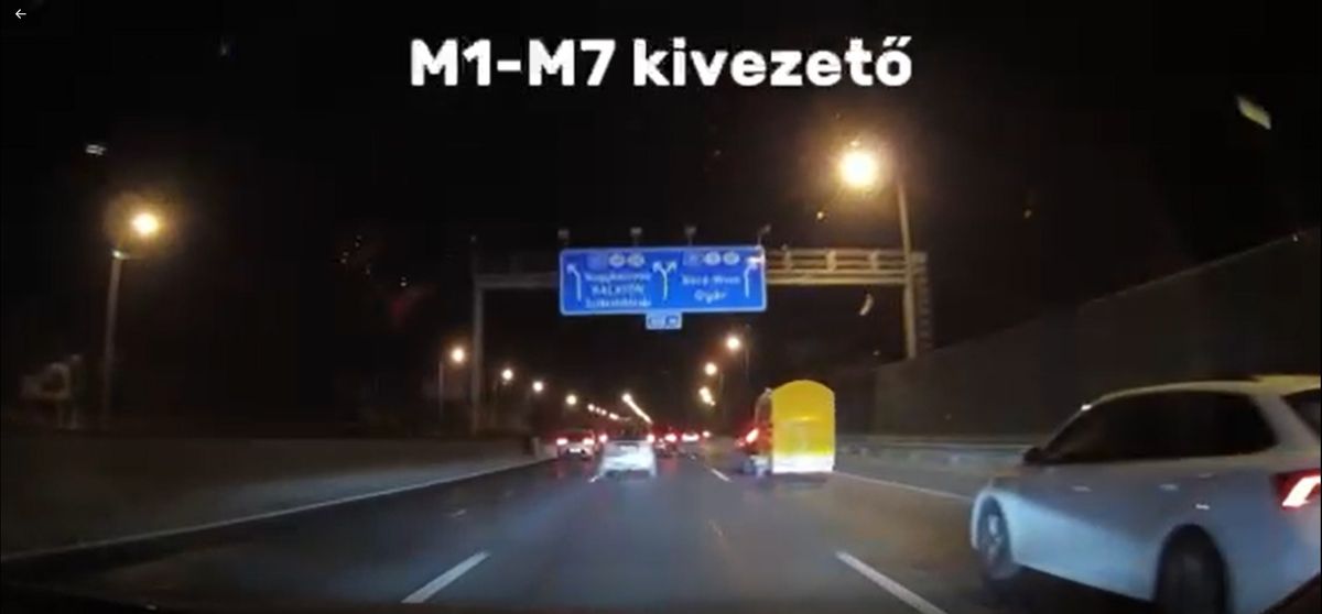 M7-es_ámokfutó_elképesztő_forgalommal szemben