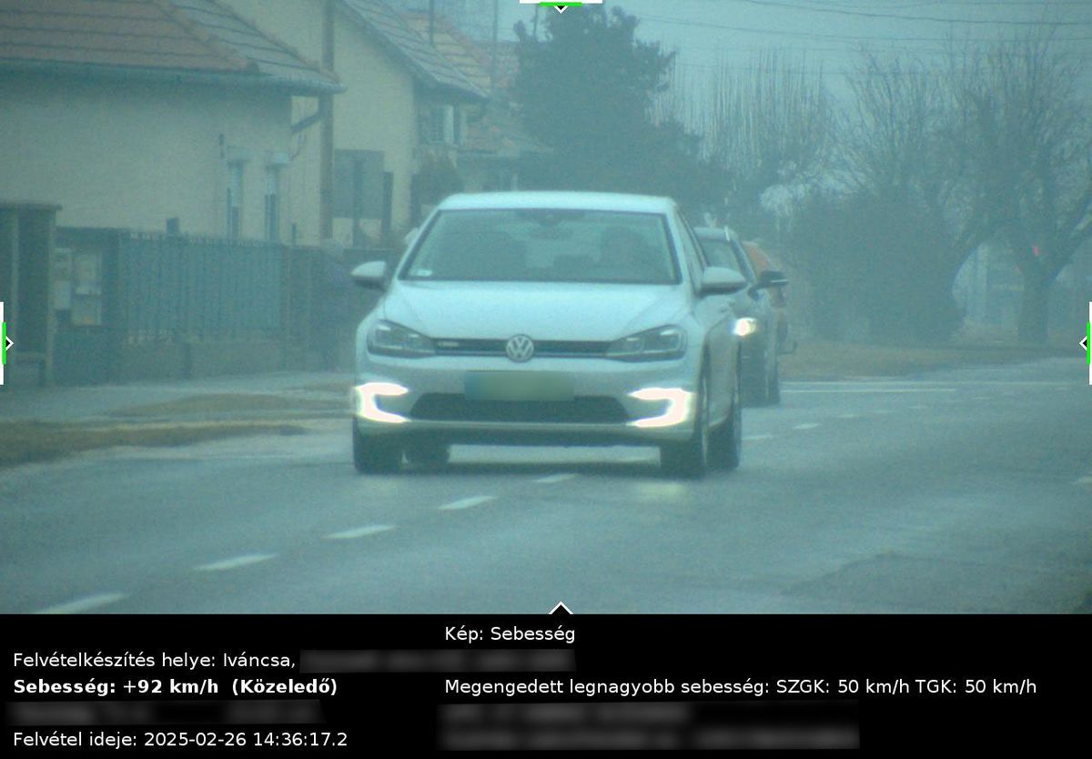 Bérletet kért a traffipaxhoz? 450 ezer forintost bírságot kapott az a sofőr, aki Iváncsán négyszer is beleszaladt ugyanazon traffipaxba.