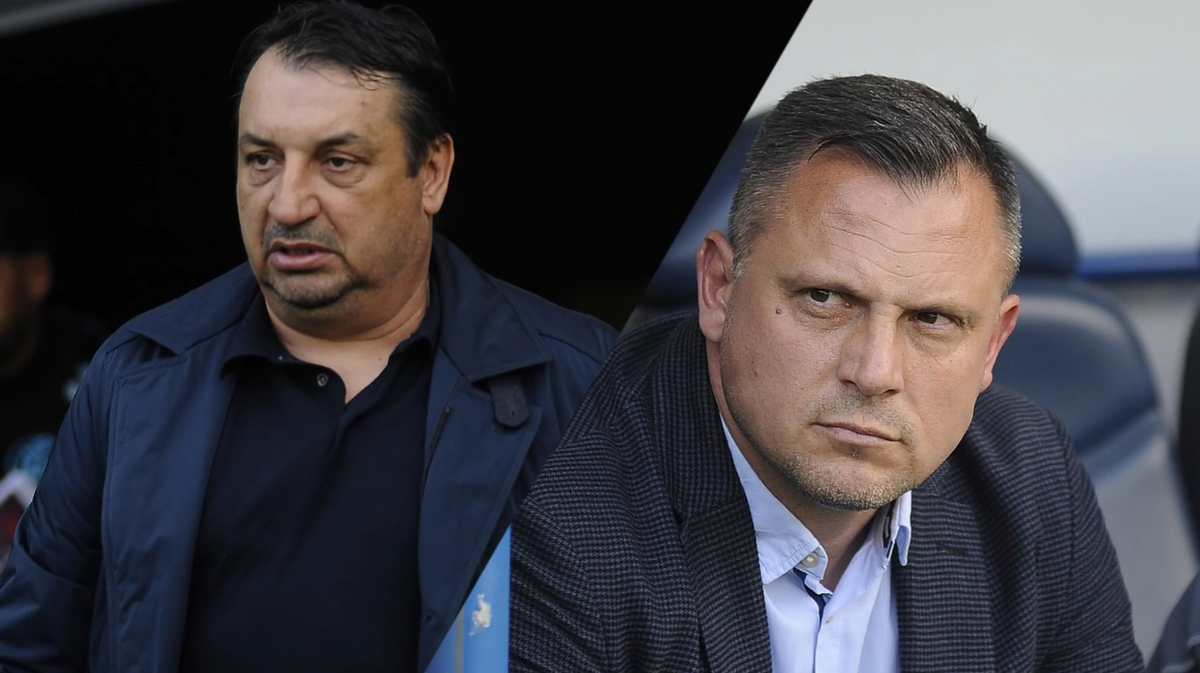 A Puskás Akadémia vezetőedzője, Hornyák Zsolt (balra) és a Vidit irányító Tímár Krisztián is értékelte a találkozót