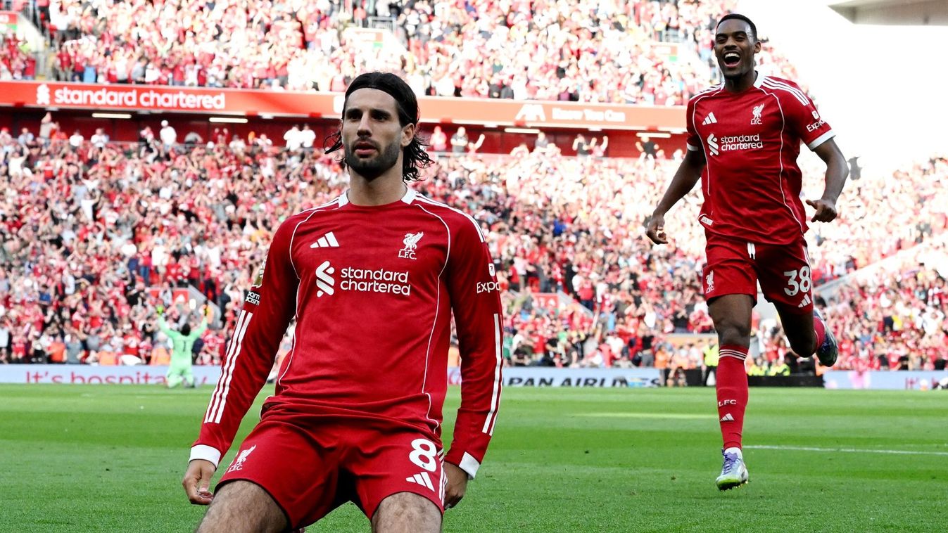 Szoboszlai Dominik elképesztő gólt szerzett, vezet a Liverpool Kép
